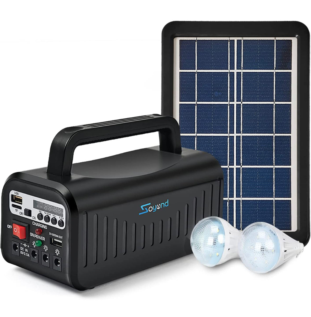 Portable Solar Generator with Charging Solar Panel (New Design)  Survival  Preppers CO