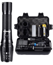 Load image into Gallery viewer, LED Rechargeable Tactical Flashlight - Waterproof