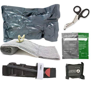 The Essentials IFAK (Individual First Aid Kit) - W/Trauma Quick Pack, ACT Tourniquet, & Israeli Bandage