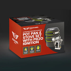Ultralight Portable Outdoor Pot, Pan, & Stove Set
