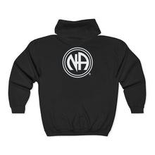 Load image into Gallery viewer, NA Circle Logo Zip Hoodie - 12-Step Recovery Support Full-Zip Sweatshirt