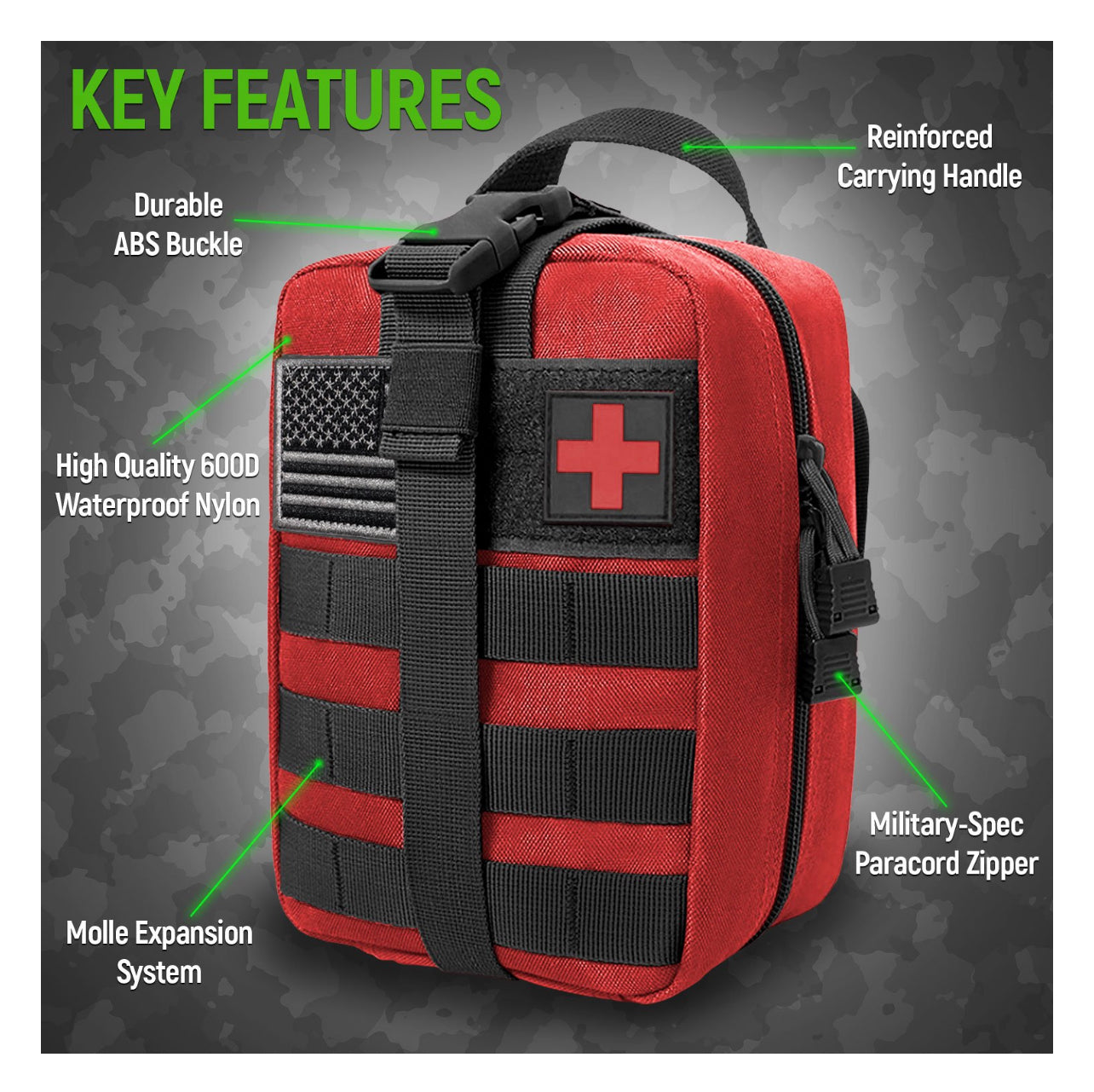 Israel First Aid Kit The Essentials IFAK (Individual First Aid Kit) - W/Trauma Quick Pack ...