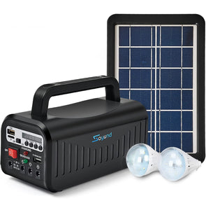 Portable Solar Generator with Charging Solar Panel (New Design)