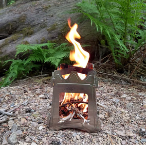 Coopers Bay Flat Pack Folding Camp Stove/Twig Stove