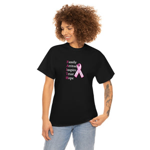 Warriors of Hope (Breast Cancer Awareness) Unisex Heavy Cotton Tee