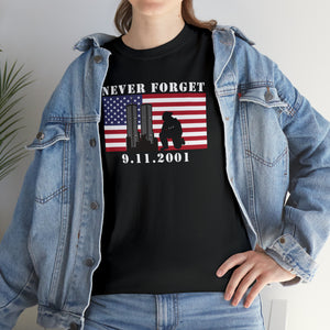 Never Forget 9.11 Unisex Heavy Cotton Tee