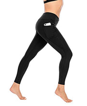 Load image into Gallery viewer, Workout Leggings for Women with Pocket - High Waisted Yoga Pants W/Tummy Control - Black