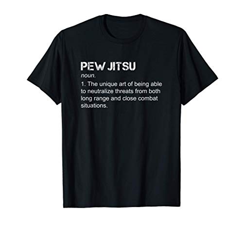 Pew Jitsu Definition - Funny Jiu Jitsu - Black Tee