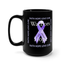 Load image into Gallery viewer, Warriors of Hope (Cancer Awareness) - Black Mug 15oz