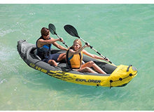 Load image into Gallery viewer, 2-Person Inflatable Kayak Set with Aluminum Oars and High Output Air Pump