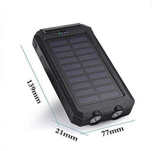 Load image into Gallery viewer, Solar Charger 30,000mAh - Portable Dual USB, Solar Battery Charger, External Battery Pack, Phone Charger with Flashlight