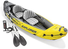 Load image into Gallery viewer, 2-Person Inflatable Kayak Set with Aluminum Oars and High Output Air Pump