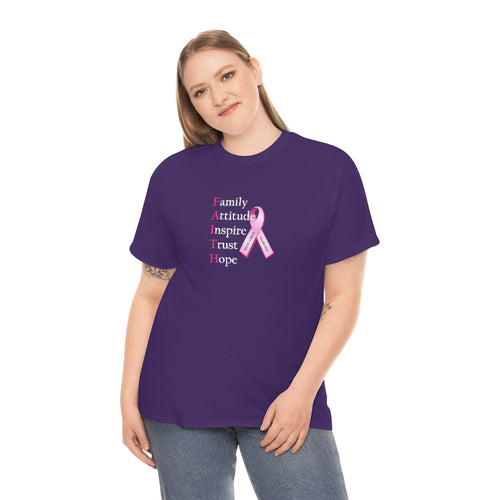 Warriors of Hope (Breast Cancer Awareness) Unisex Heavy Cotton Tee