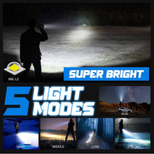 Load image into Gallery viewer, LED Rechargeable Tactical Flashlight - Waterproof