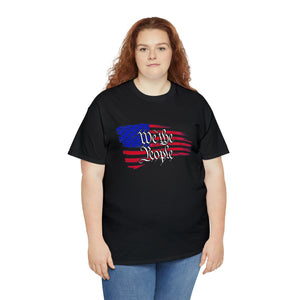 We the People w/ Color Flag - Unisex Heavy Cotton Tee