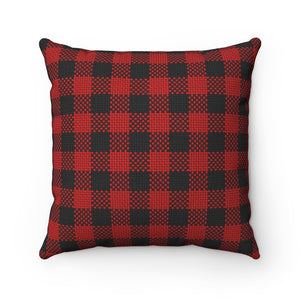 Plaid - Spun Polyester Square Pillow