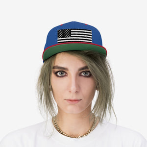 American Flag - Unisex Flat Bill Hat