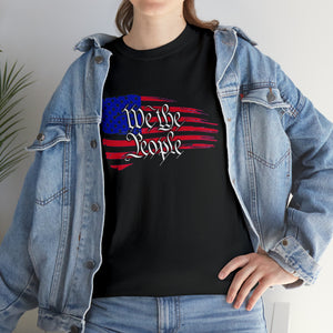 We the People w/ Color Flag - Unisex Heavy Cotton Tee