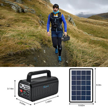 Load image into Gallery viewer, Portable Solar Generator with Charging Solar Panel (New Design)