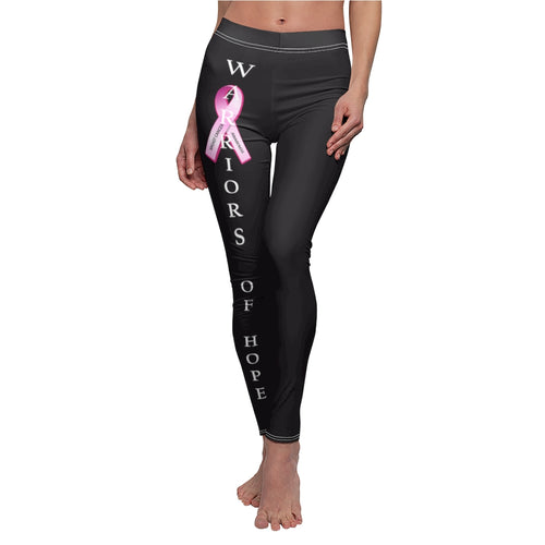 Warriors of Hope (Breast Cancer Awareness) - Women's Cut & Sew Casual Leggings