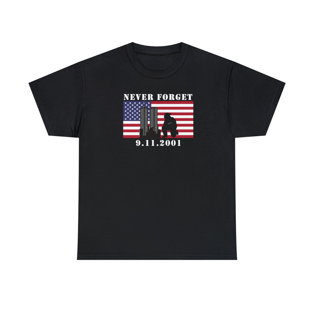 Never Forget 9.11 Unisex Heavy Cotton Tee