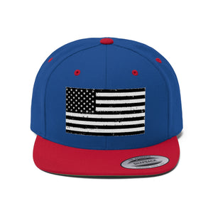 American Flag - Unisex Flat Bill Hat